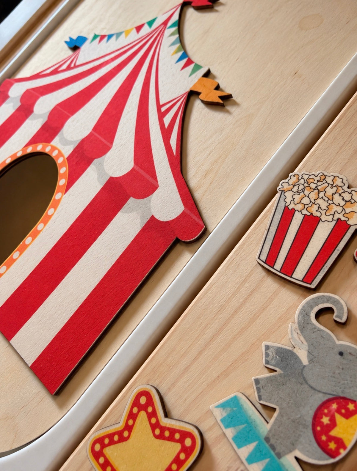 Circus Sensory Play Bundle | FLISAT Insert, Sensory Mix, Wooden Accessories & Printables