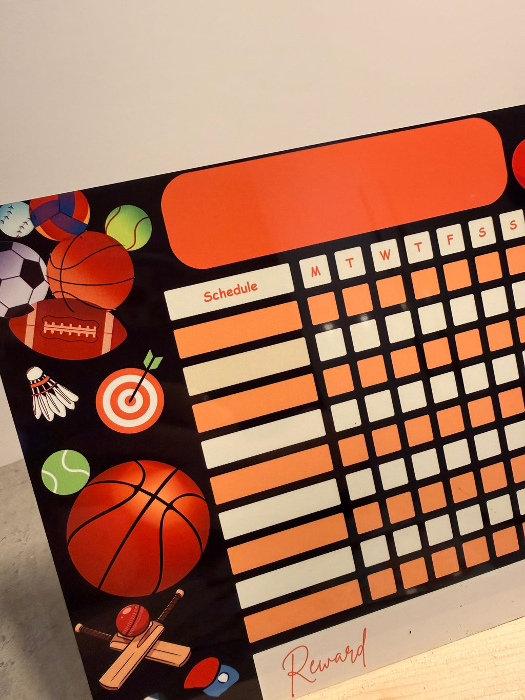 Sports Reward Chart | Reusable Behaviour & Routine Chart