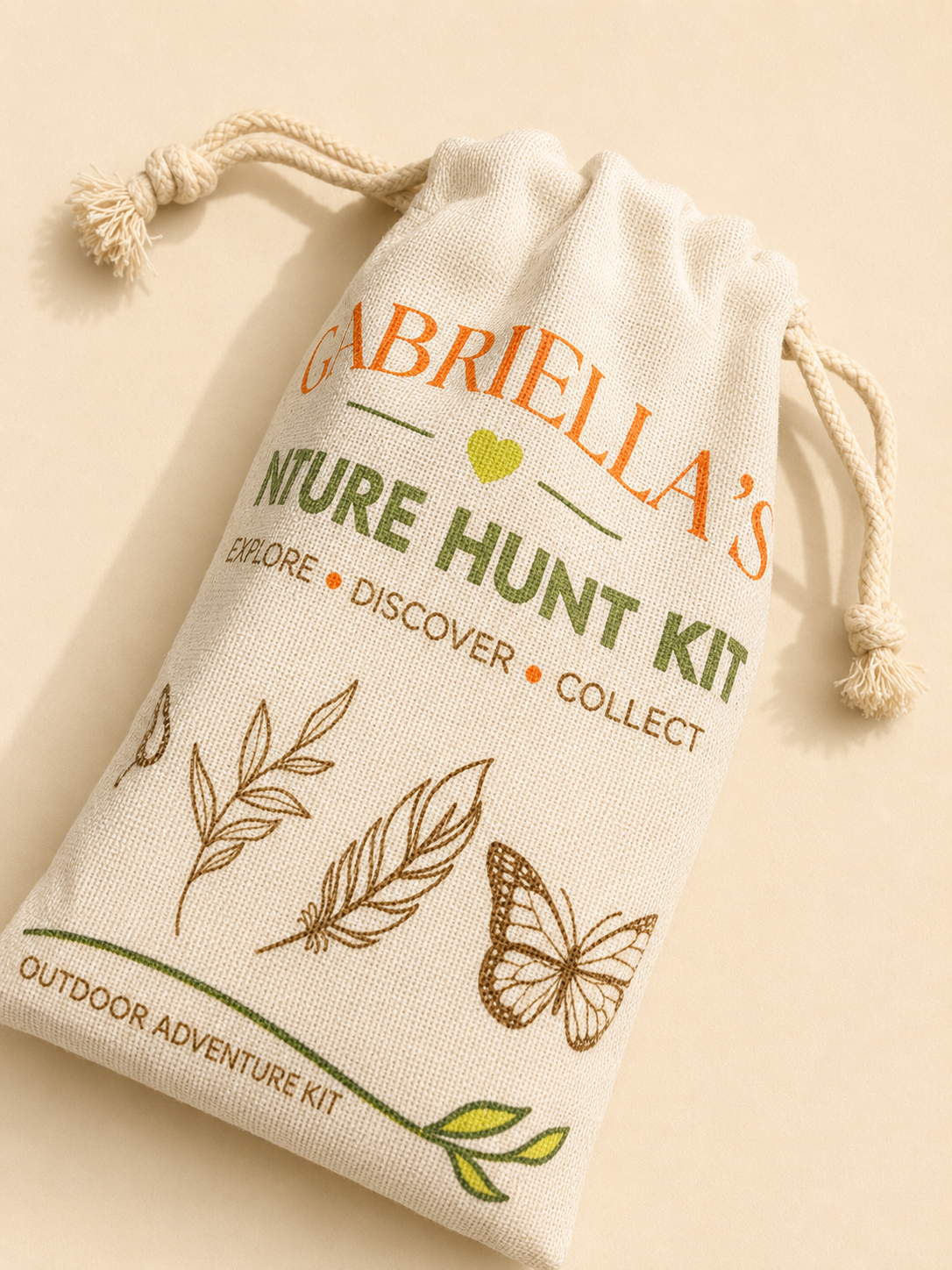 Nature Hunt Kit | Wooden Nature Scavenger Hunt Activity for Kids