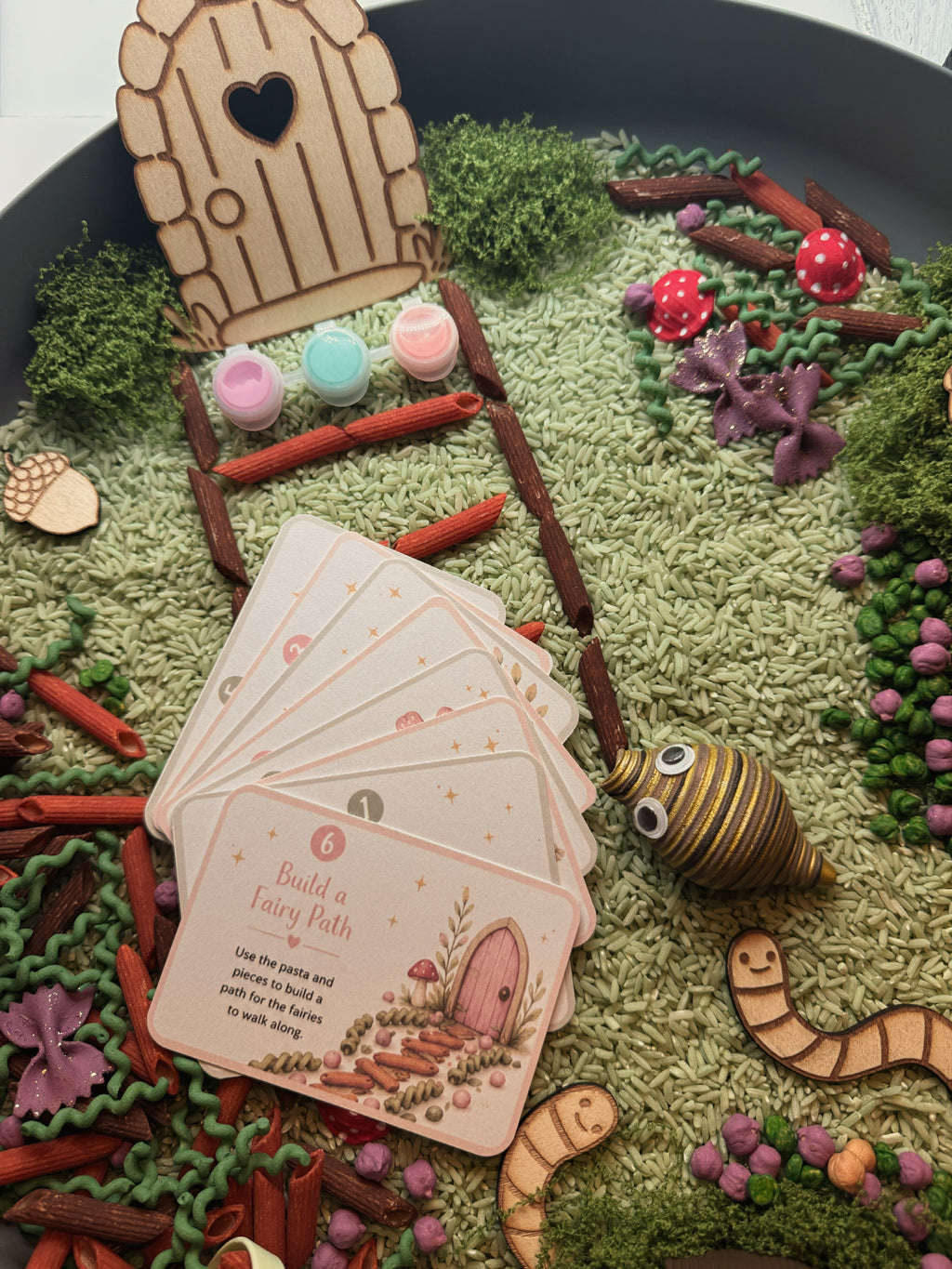 Enchanted Fairy Forest Sensory Play Tray | Complete Sensory Bin Kit | Montessori Inspired | 3+ Years
