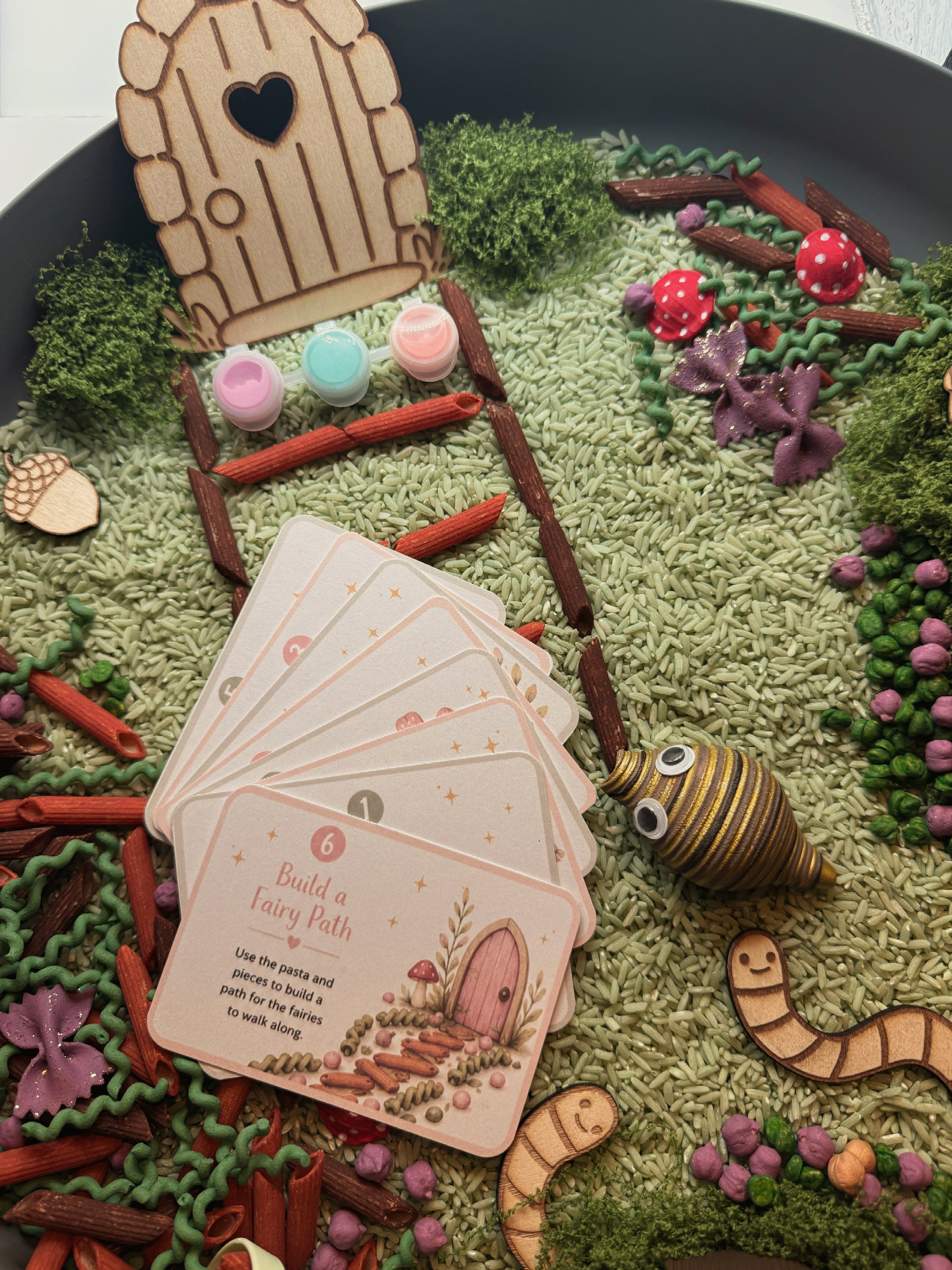 Enchanted Fairy Forest Sensory Play Tray | Complete Sensory Bin Kit | Montessori Inspired | 3+ Years