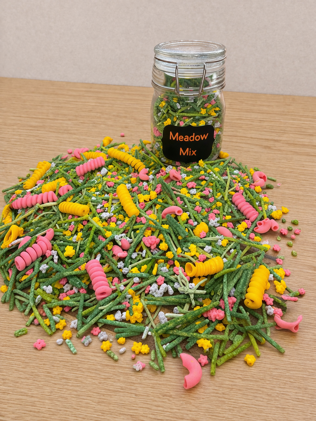 Meadow Mix Sensory Play Jar | 150ml Glass Sensory Mix