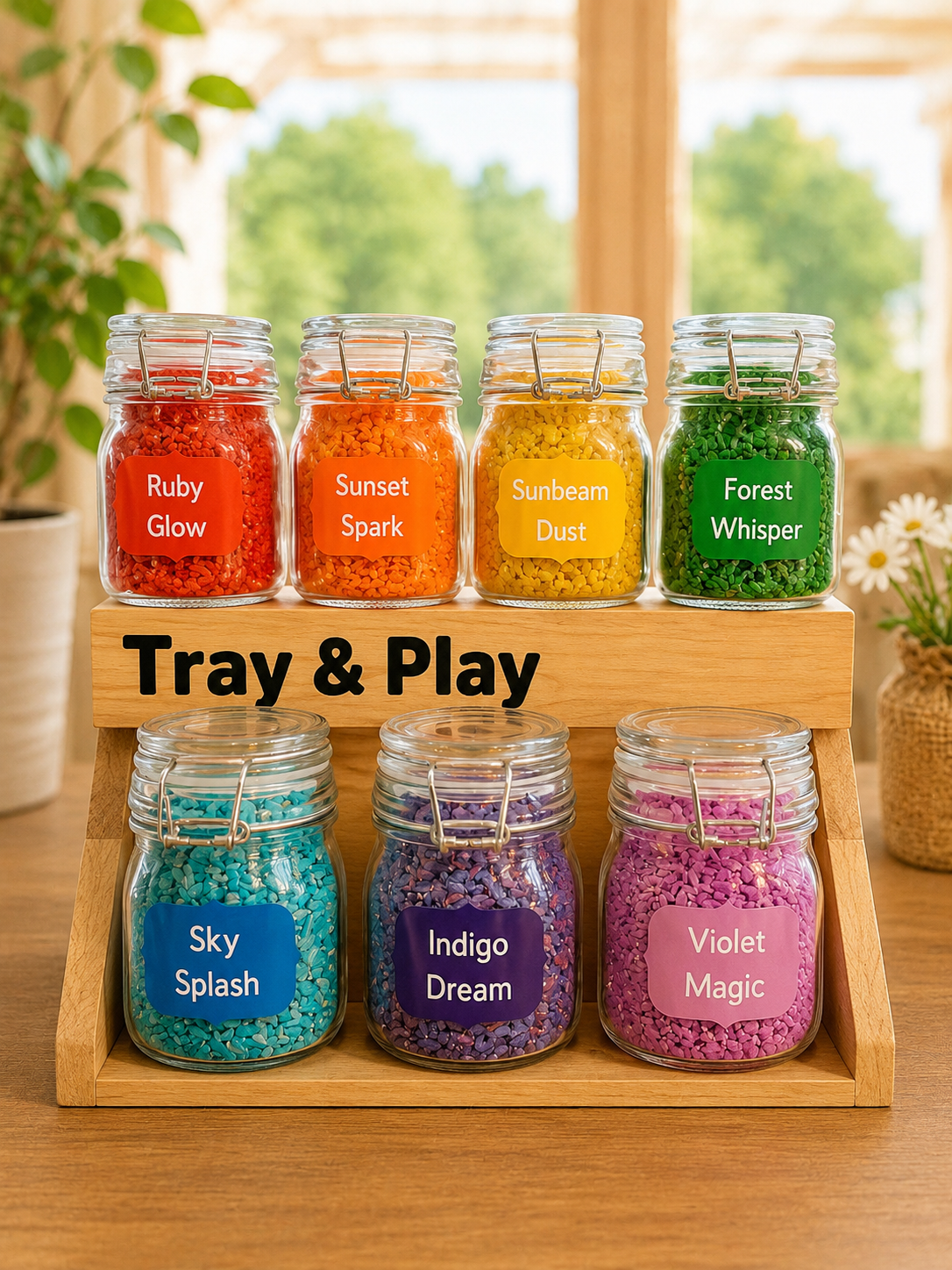 Rainbow Sensory Jars (Full Set)