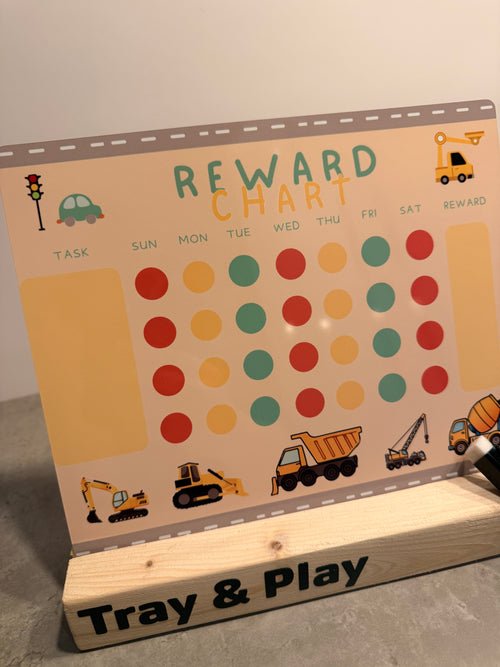 Construction Reward Chart | Reusable Behaviour & Routine Chart