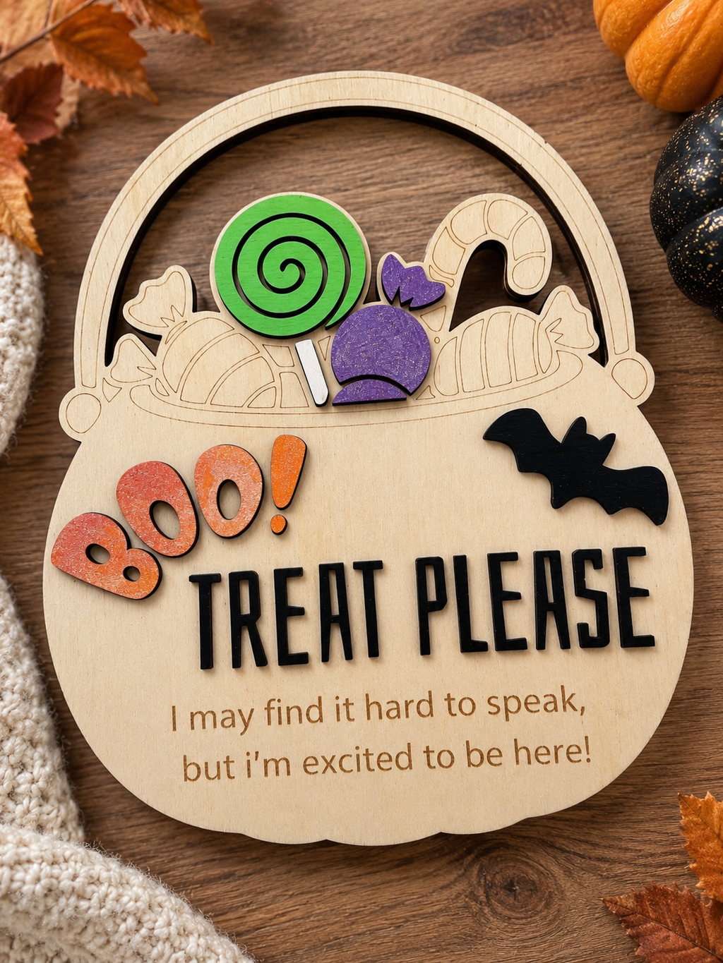Trick or Treat Communication Sign