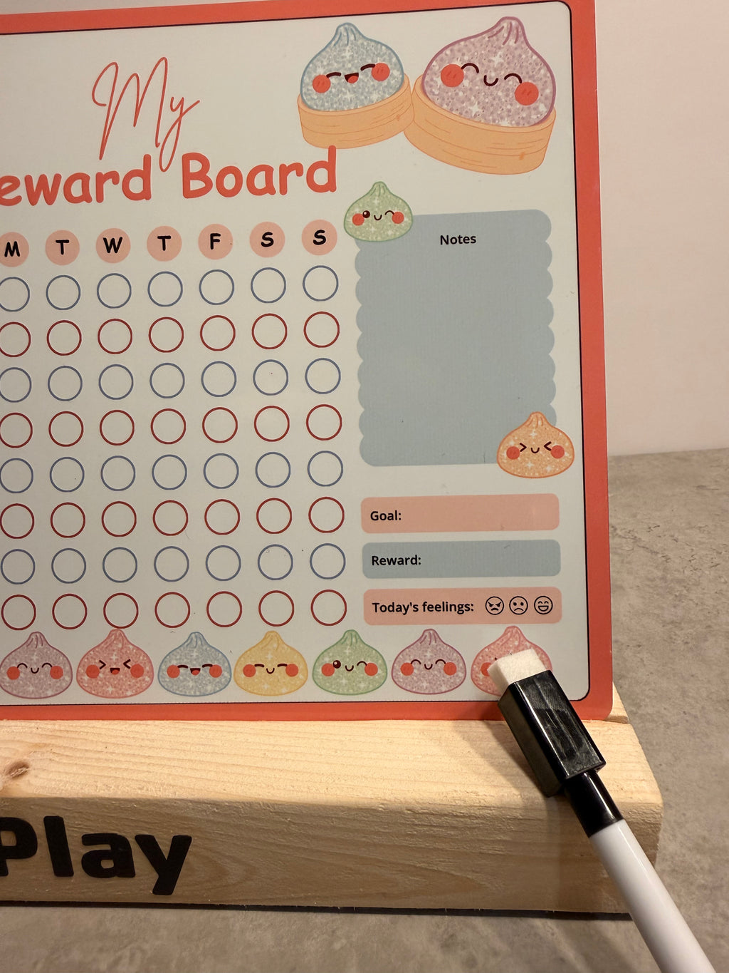 Dumpling Reward Chart | Reusable Behaviour & Routine Chart for Kids