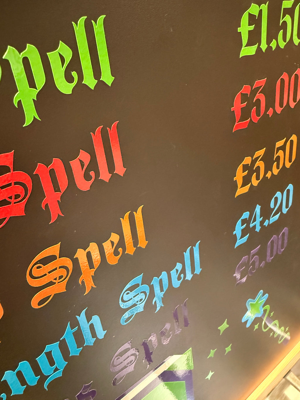 Personalised Blackboard | Mud Kitchen Spell Board | Kids Role Play Toy