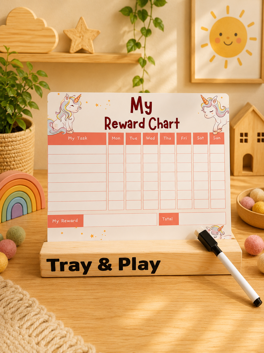 Unicorn Reward Chart | Reusable Behaviour & Routine Chart