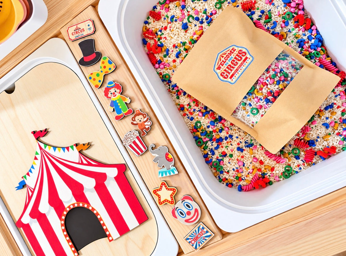Circus Sensory Mix | Colourful Rice & Pasta | Sensory Play