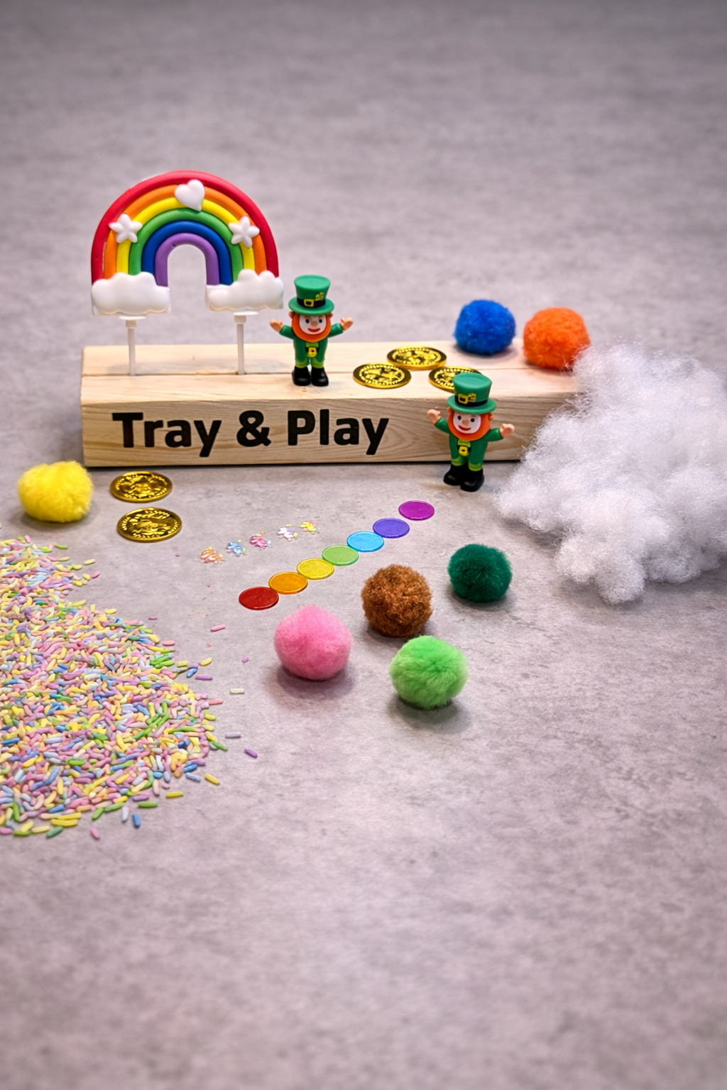 Somewhere Over The Rainbow Sensory Tray 🌈