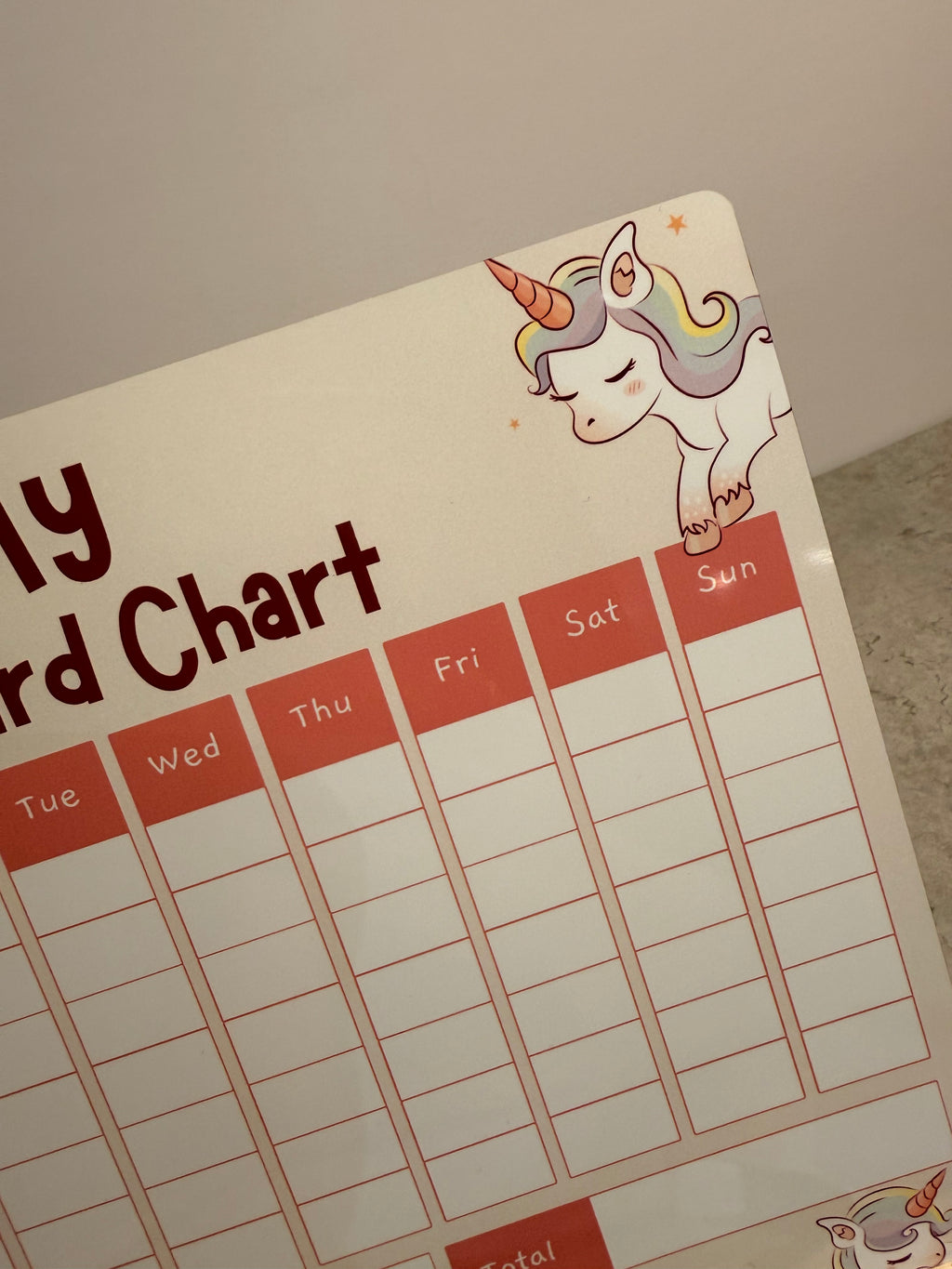 Unicorn Reward Chart | Reusable Behaviour & Routine Chart