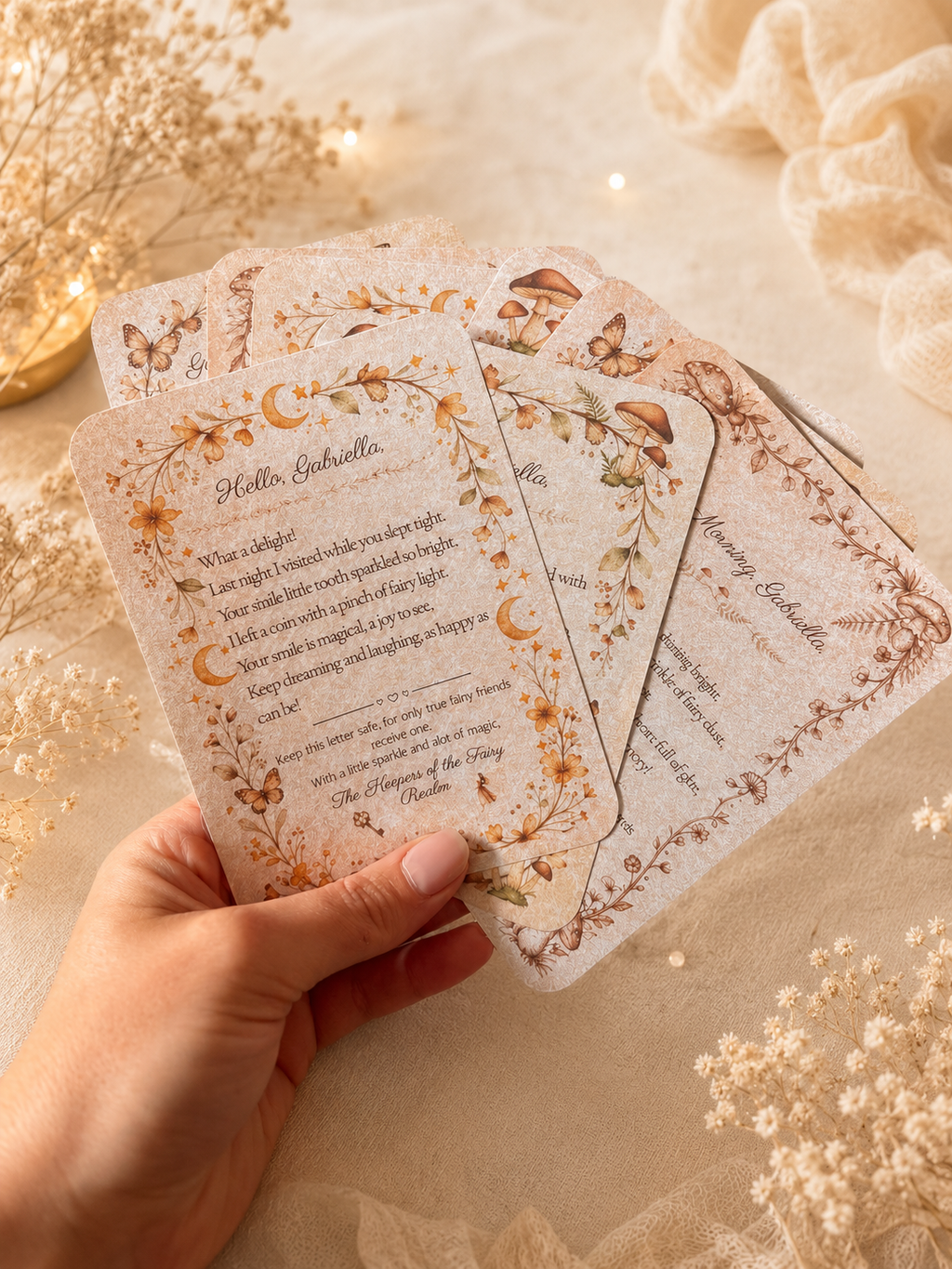 Personalised Tooth Fairy Kit | Letters, Fairy Dust & Keepsake Set