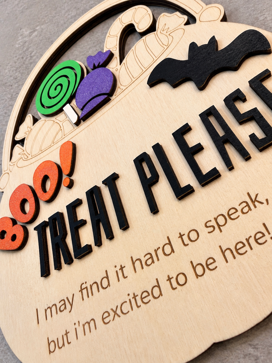Trick or Treat Communication Sign