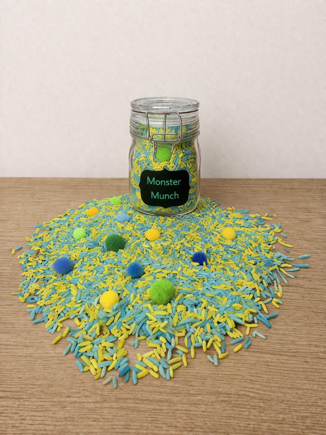 Monster Munch Sensory Play Jar | 150ml Glass Sensory Mix