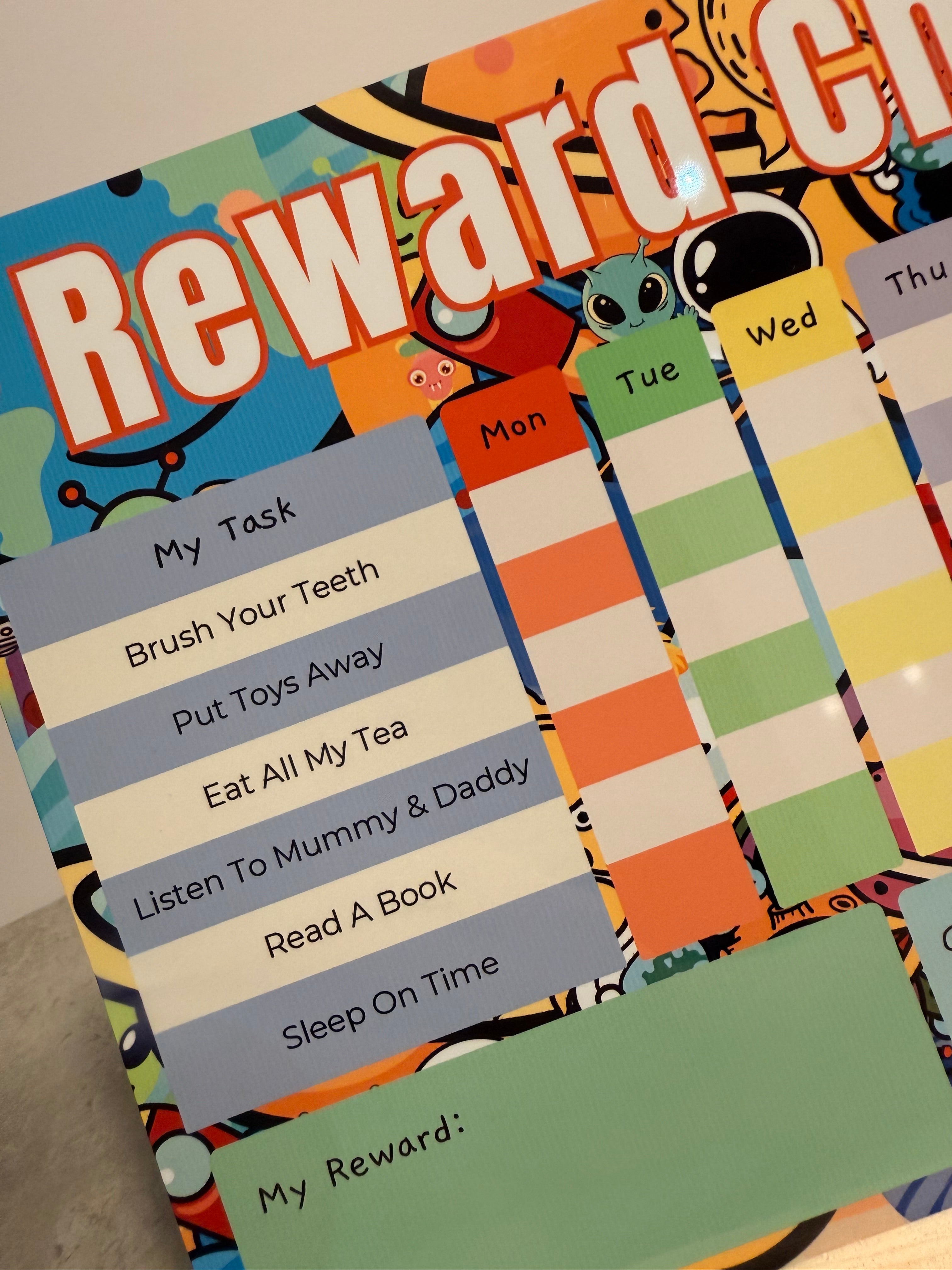 Space Reward Chart | Reusable Behaviour & Routine Chart