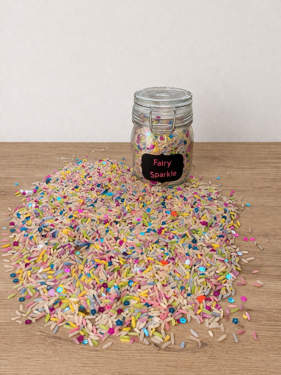 Fairy Sparkle Sensory Play Jar | 150ml Glass Sensory Mix