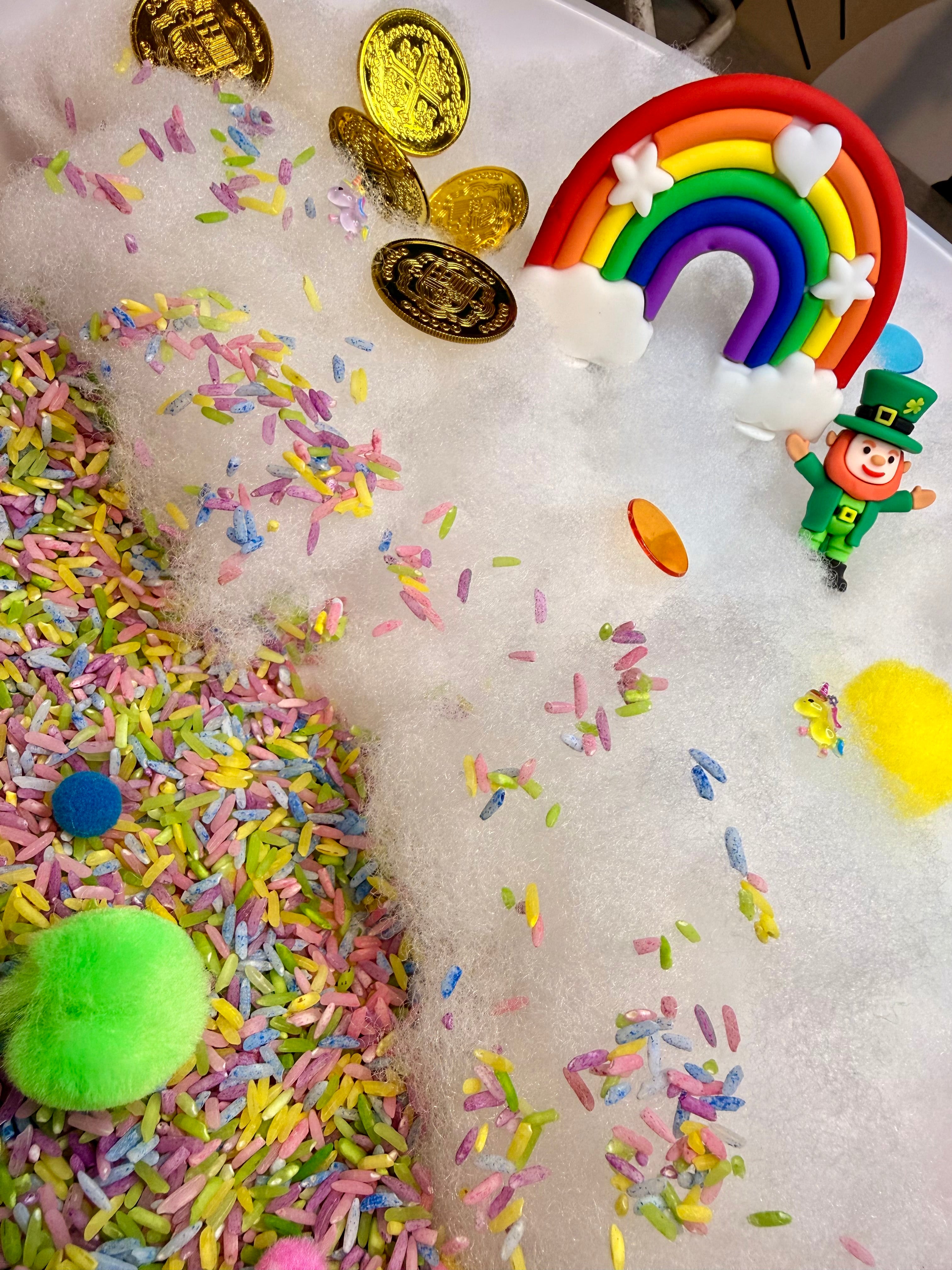 Somewhere Over The Rainbow Sensory Tray 🌈