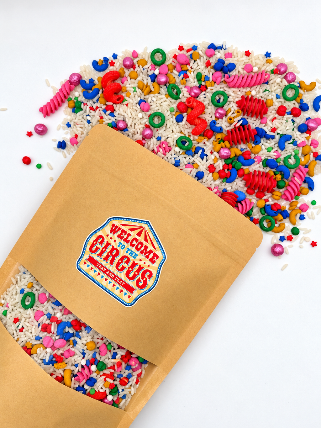 Circus Sensory Mix | Colourful Rice & Pasta | Sensory Play