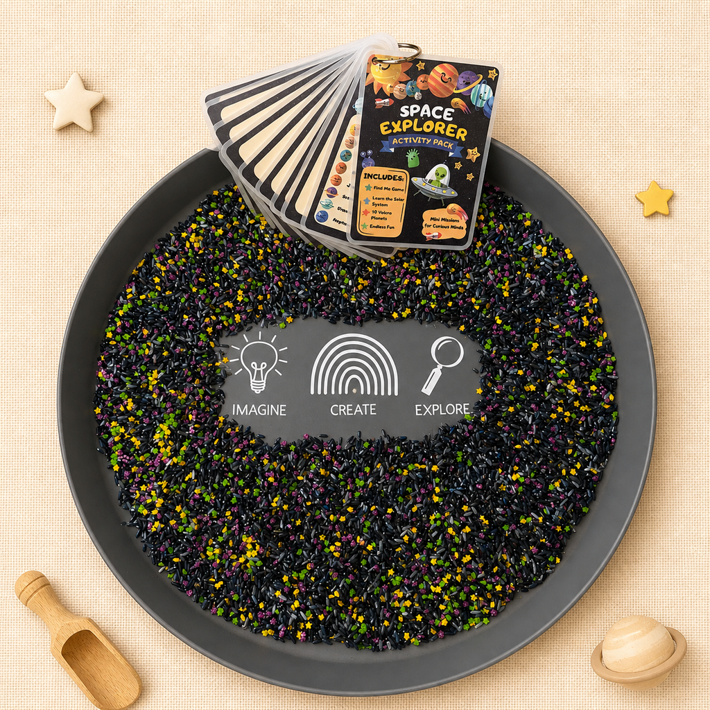 Space Sensory Play Kit | Solar System Learning Through Play Activity