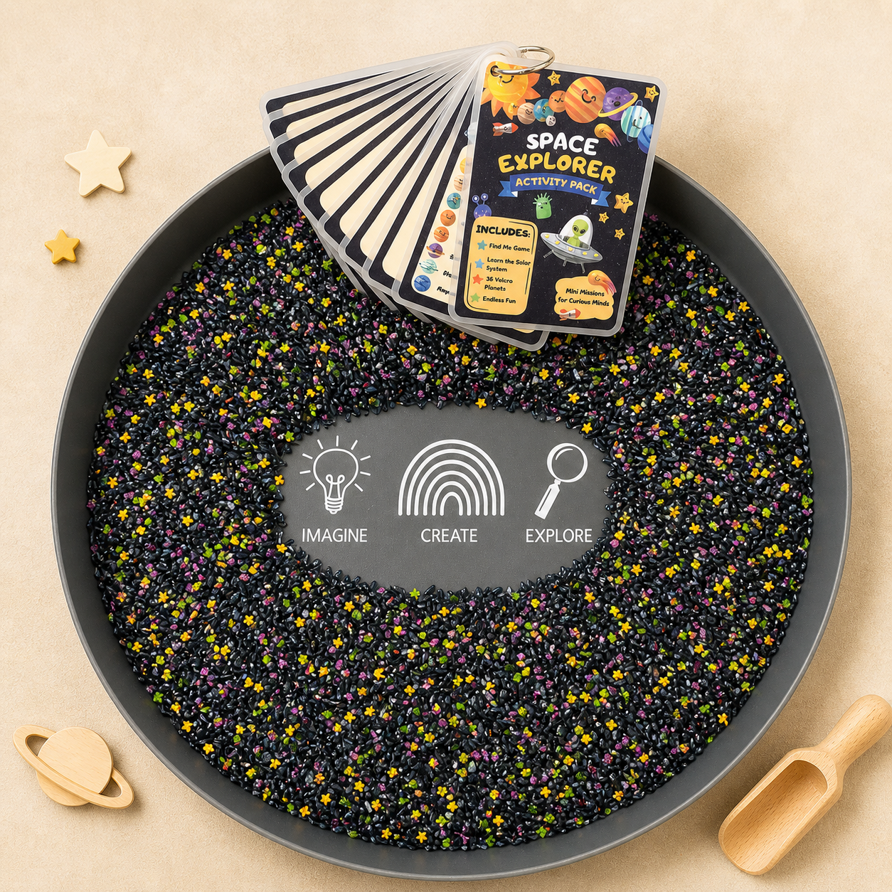 Space Sensory Play Kit | Solar System Learning Through Play Activity