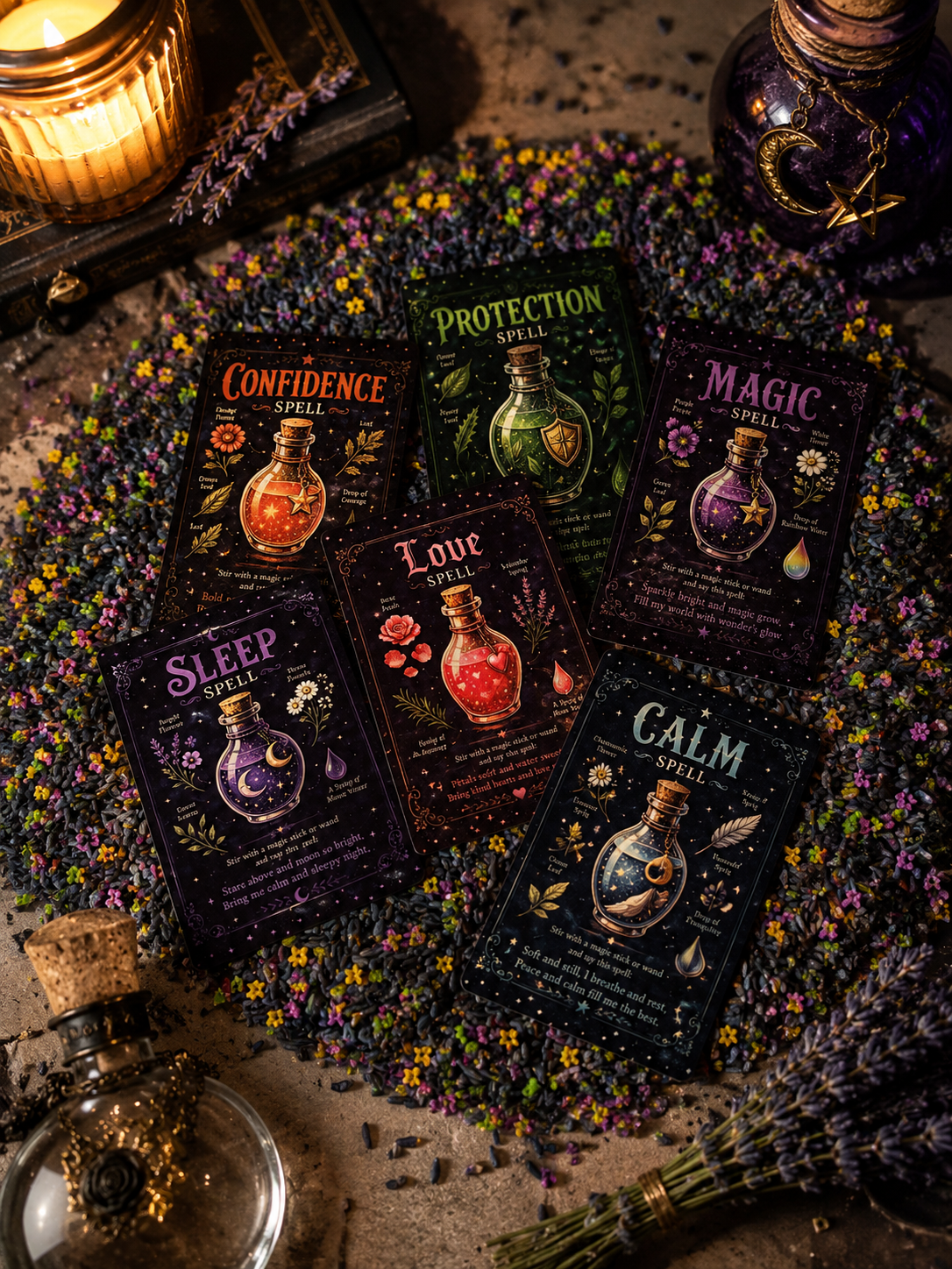 Waterproof Spell Cards