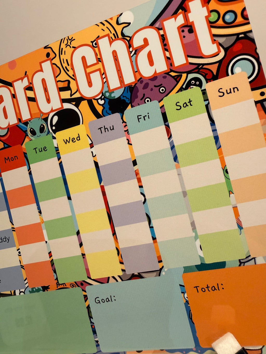 Space Reward Chart | Reusable Behaviour & Routine Chart