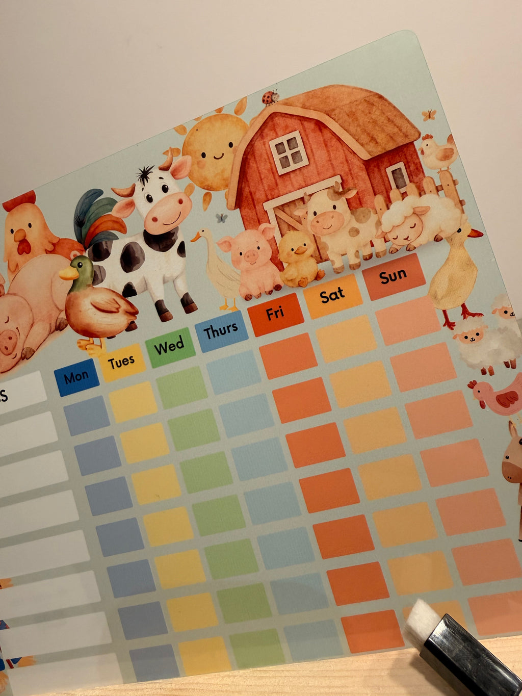 Farm Reward Chart | Reusable Behaviour & Routine Chart
