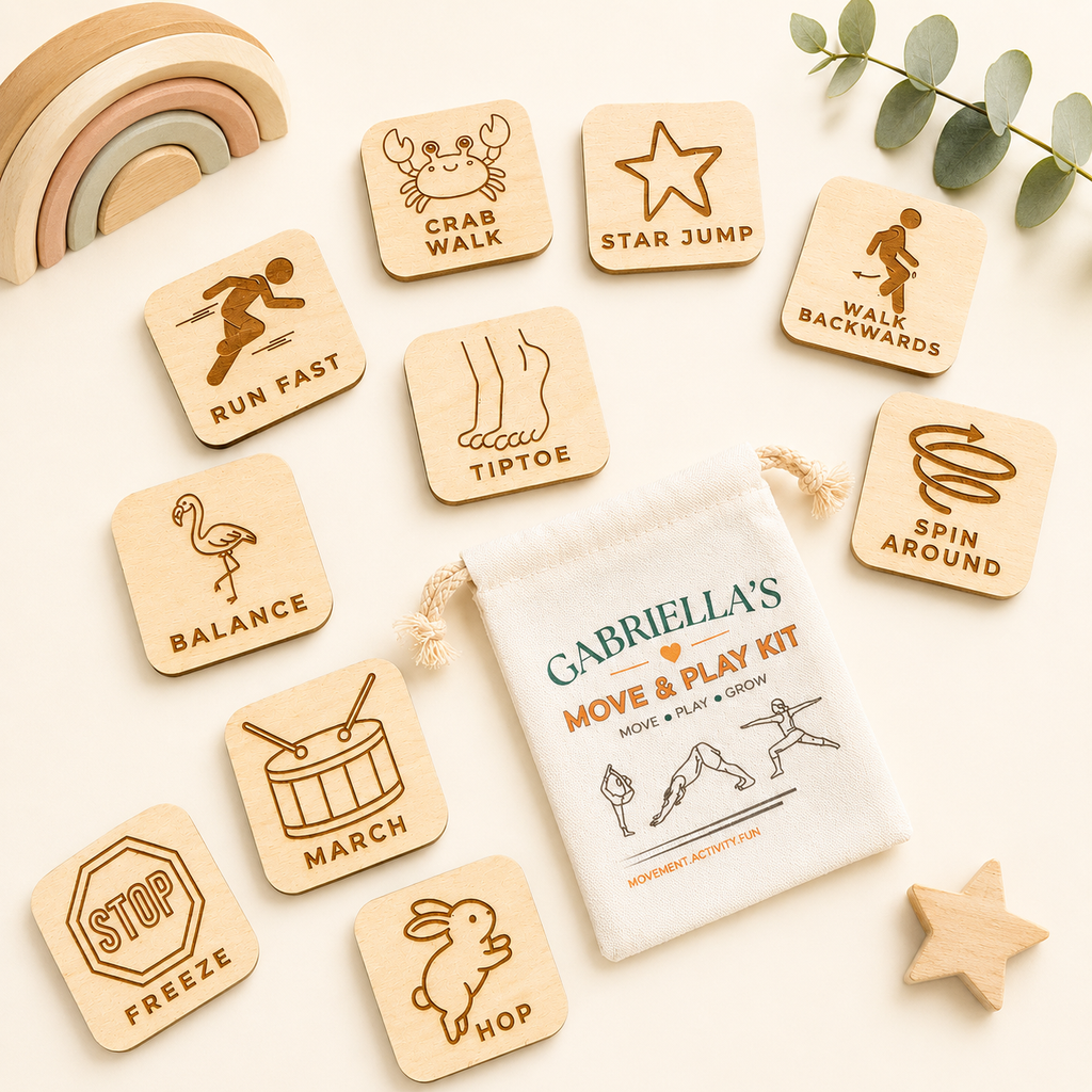 Move & Play Activity Kit | Movement Challenge Cards for Kids