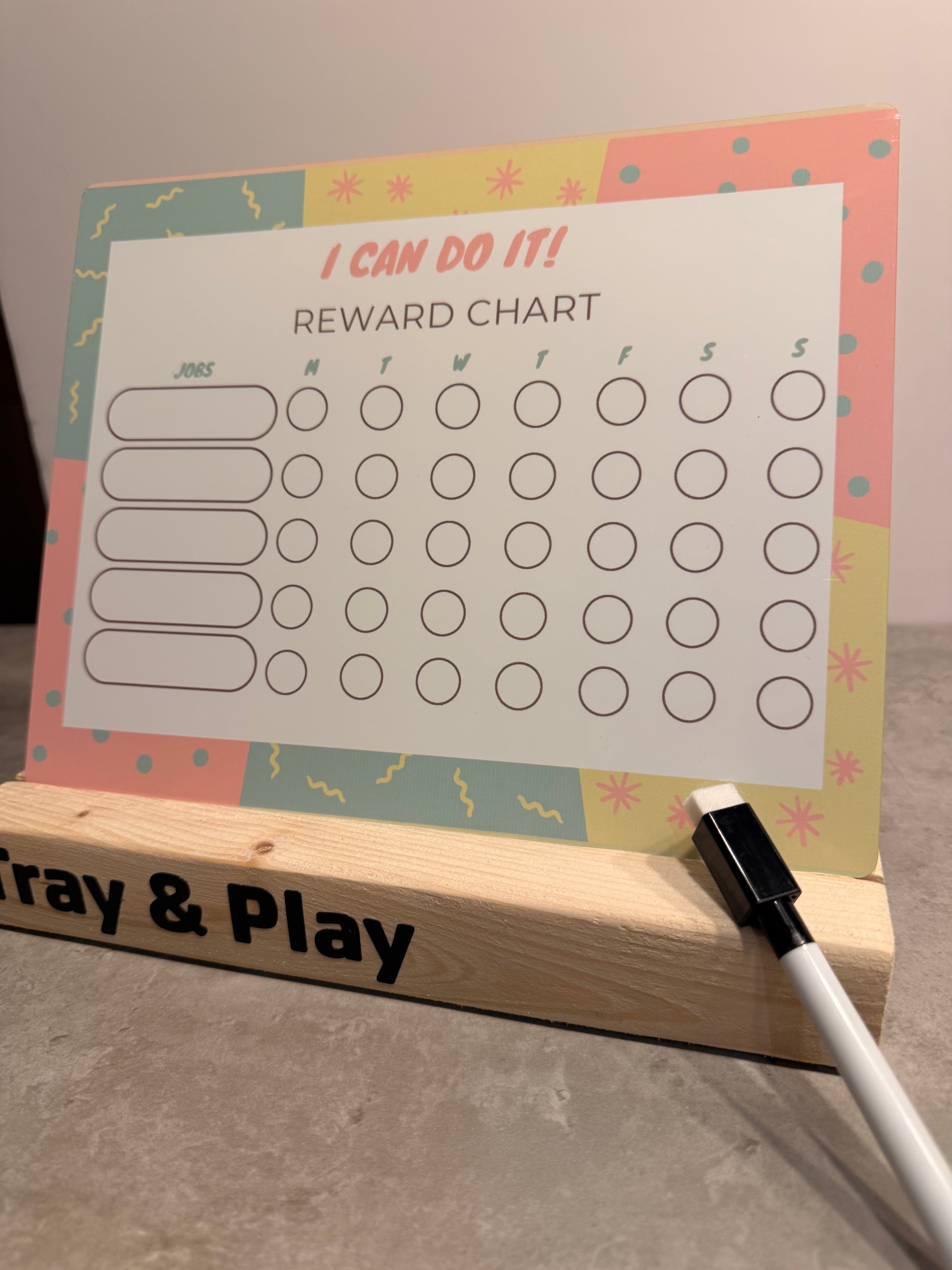 Pastel Reward Chart | Reusable Behaviour & Routine Chart