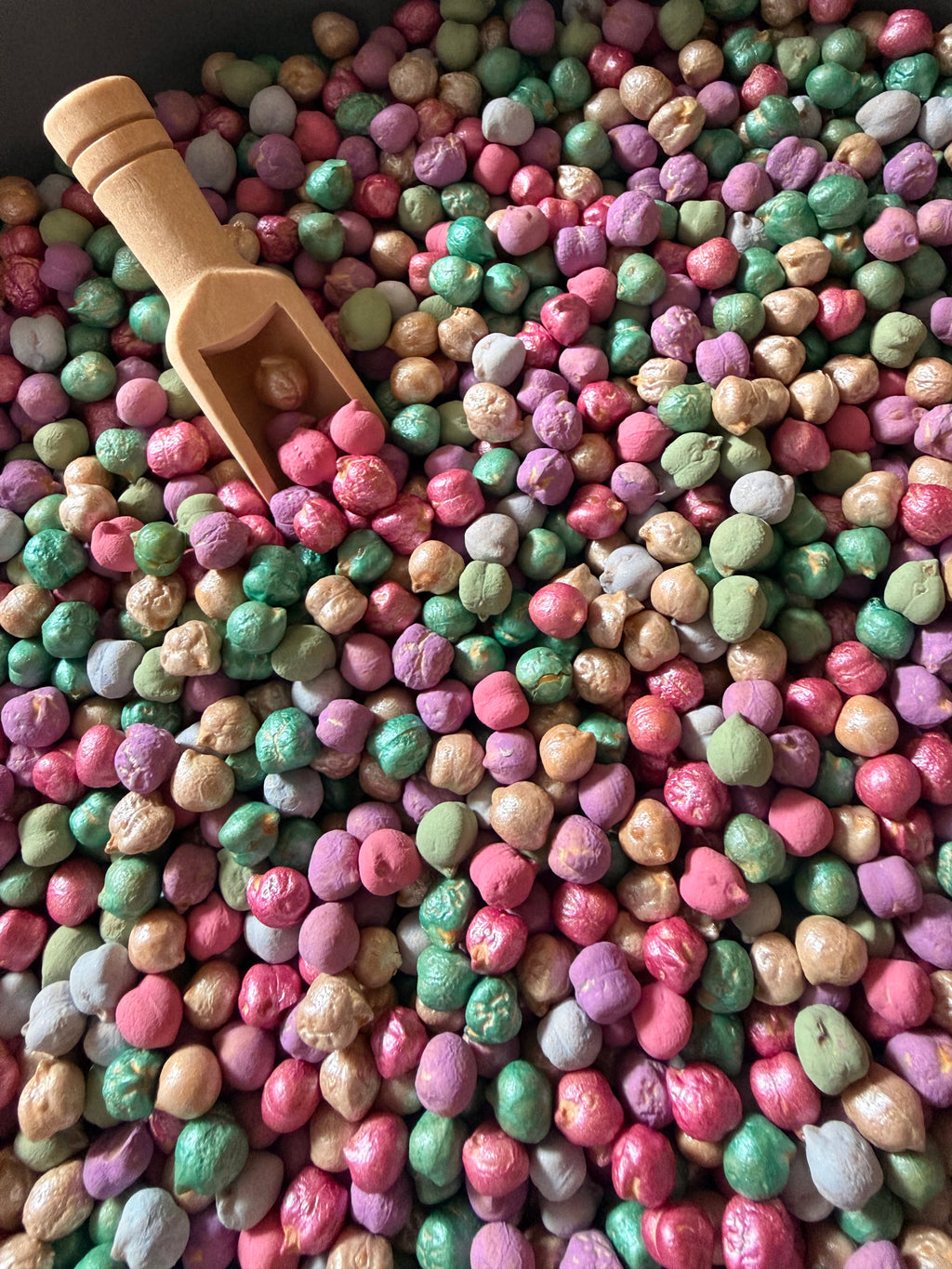 Pastel Sensory Play Mix | Chickpea Sensory Bin Filler