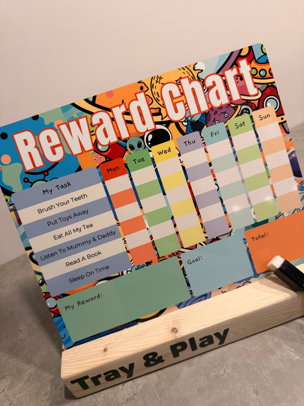 Space Reward Chart | Reusable Behaviour & Routine Chart
