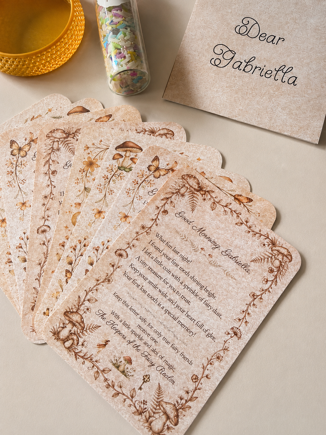 Personalised Tooth Fairy Kit | Letters, Fairy Dust & Keepsake Set