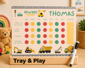 Personalised Construction Reward Chart | Reusable Behaviour & Routine Chart