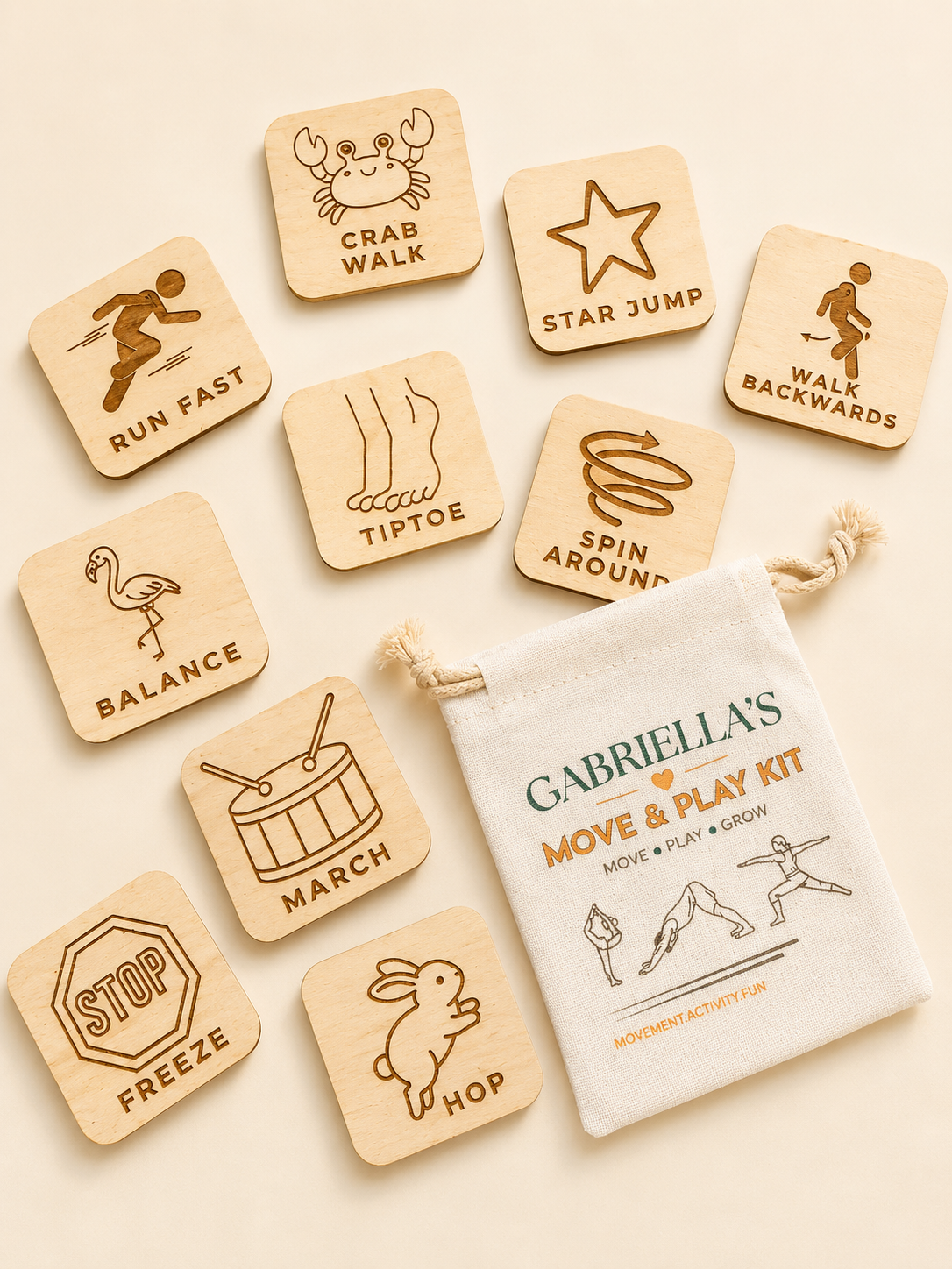 Move & Play Activity Kit | Movement Challenge Cards for Kids