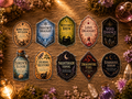Dark Magic Potion Labels | Witch Potion Stickers