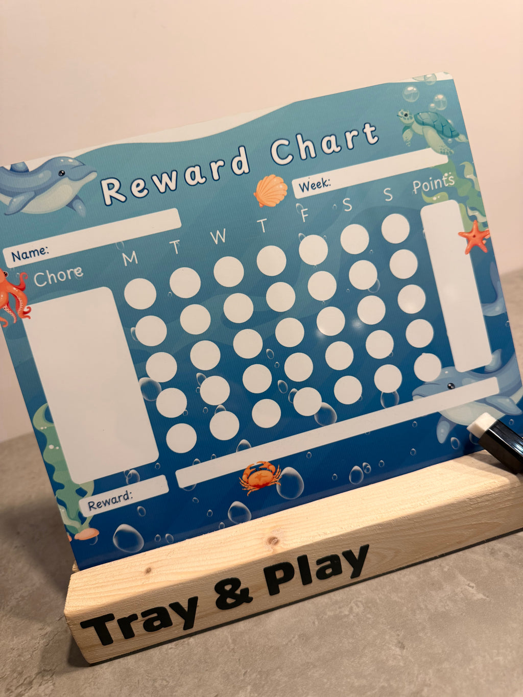 Ocean Reward Chart | Reusable Behaviour & Routine Chart