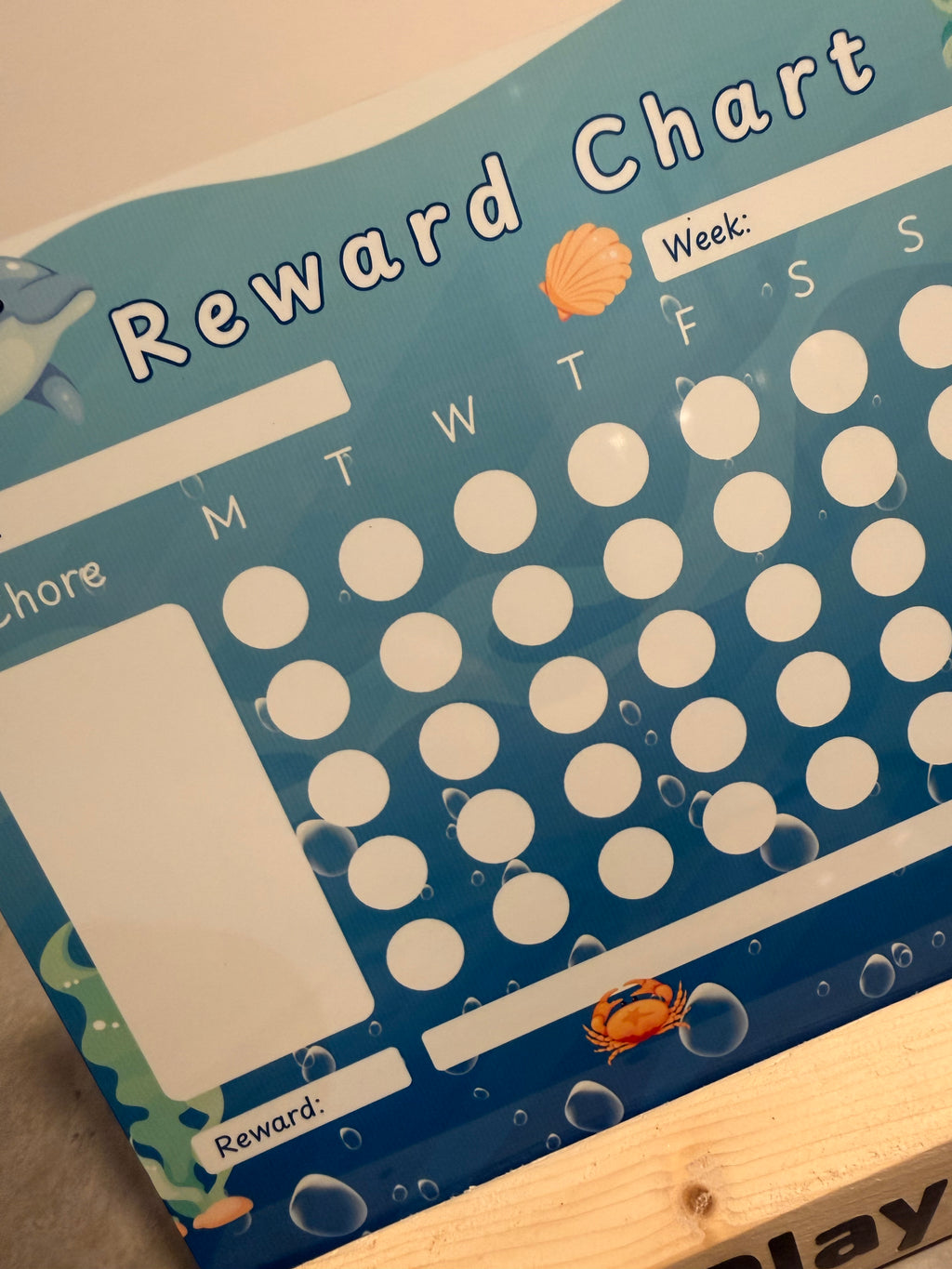 Ocean Reward Chart | Reusable Behaviour & Routine Chart
