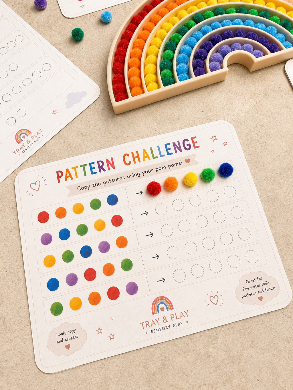 Rainbow Learning Kit | Colour Matching & Fine Motor Activities
