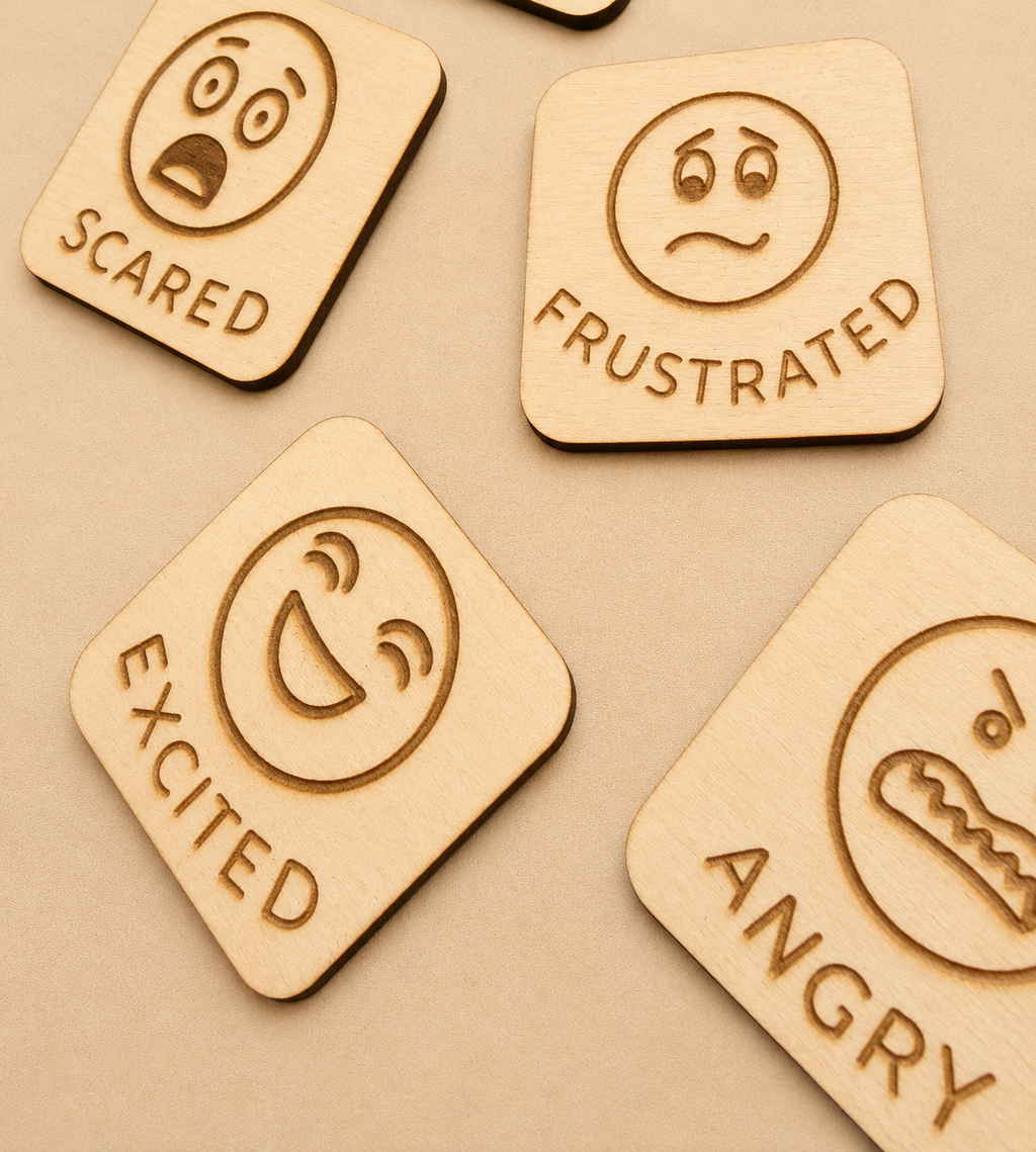 Feeling Squares | Wooden Emotions & Feelings Learning Set