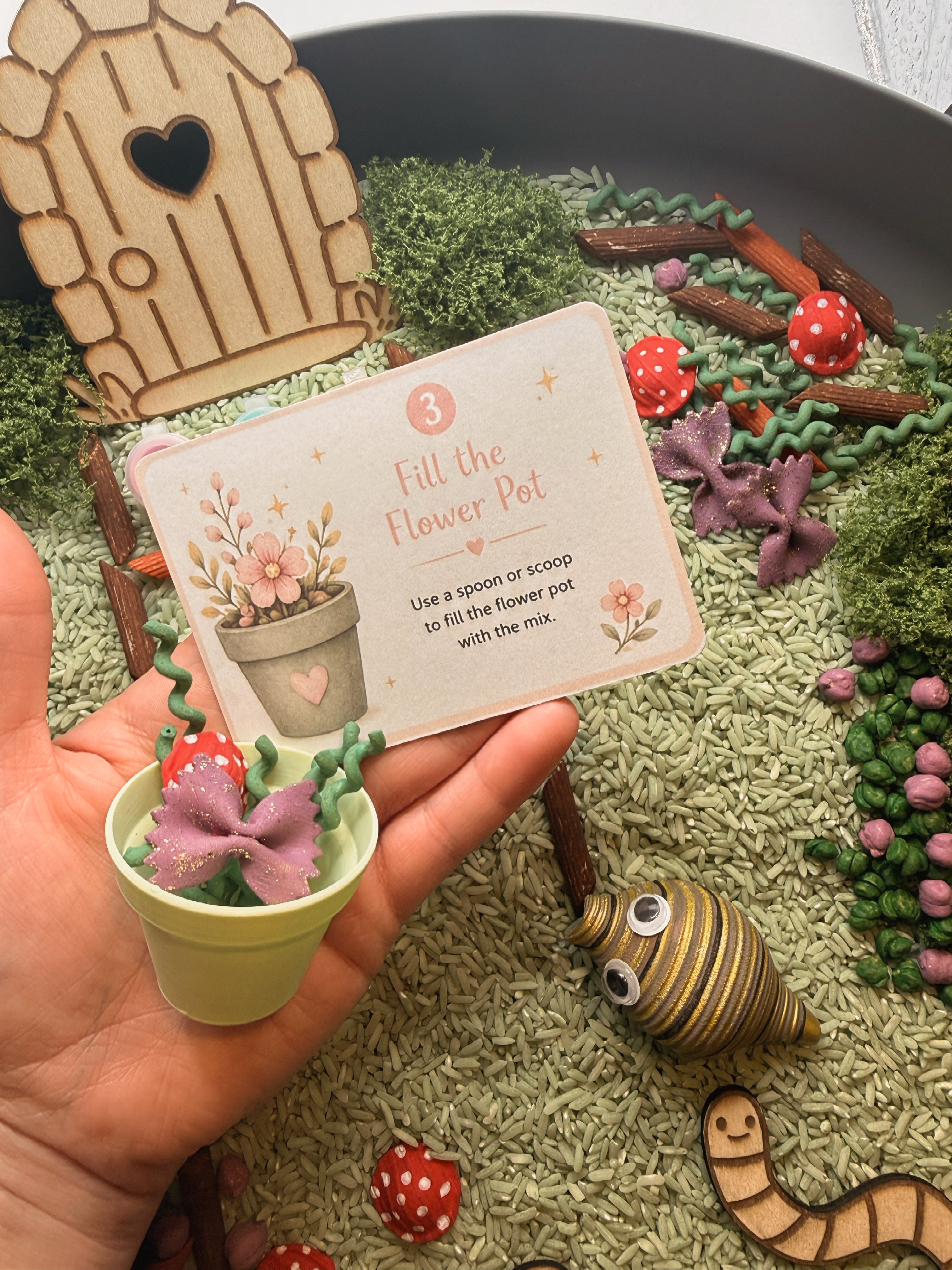 Enchanted Fairy Forest Sensory Play Tray | Complete Sensory Bin Kit | Montessori Inspired | 3+ Years