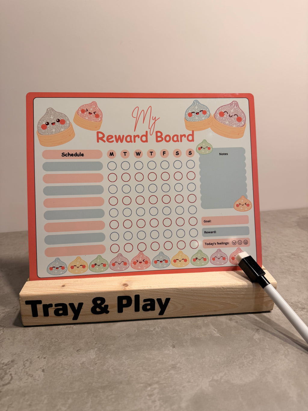 Dumpling Reward Chart | Reusable Behaviour & Routine Chart for Kids