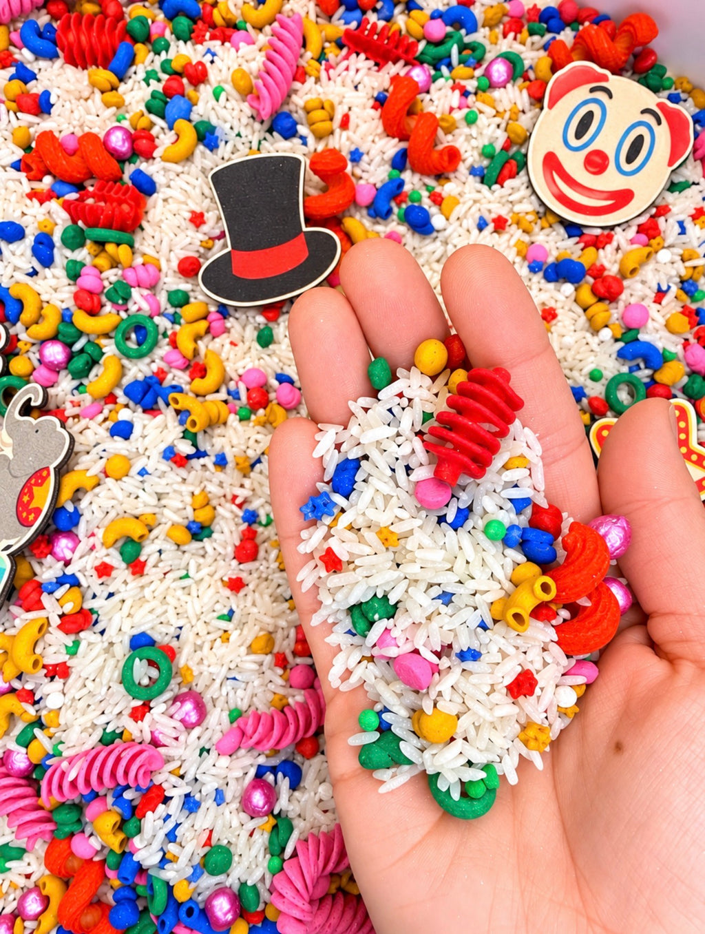 Circus Sensory Mix | Colourful Rice & Pasta | Sensory Play