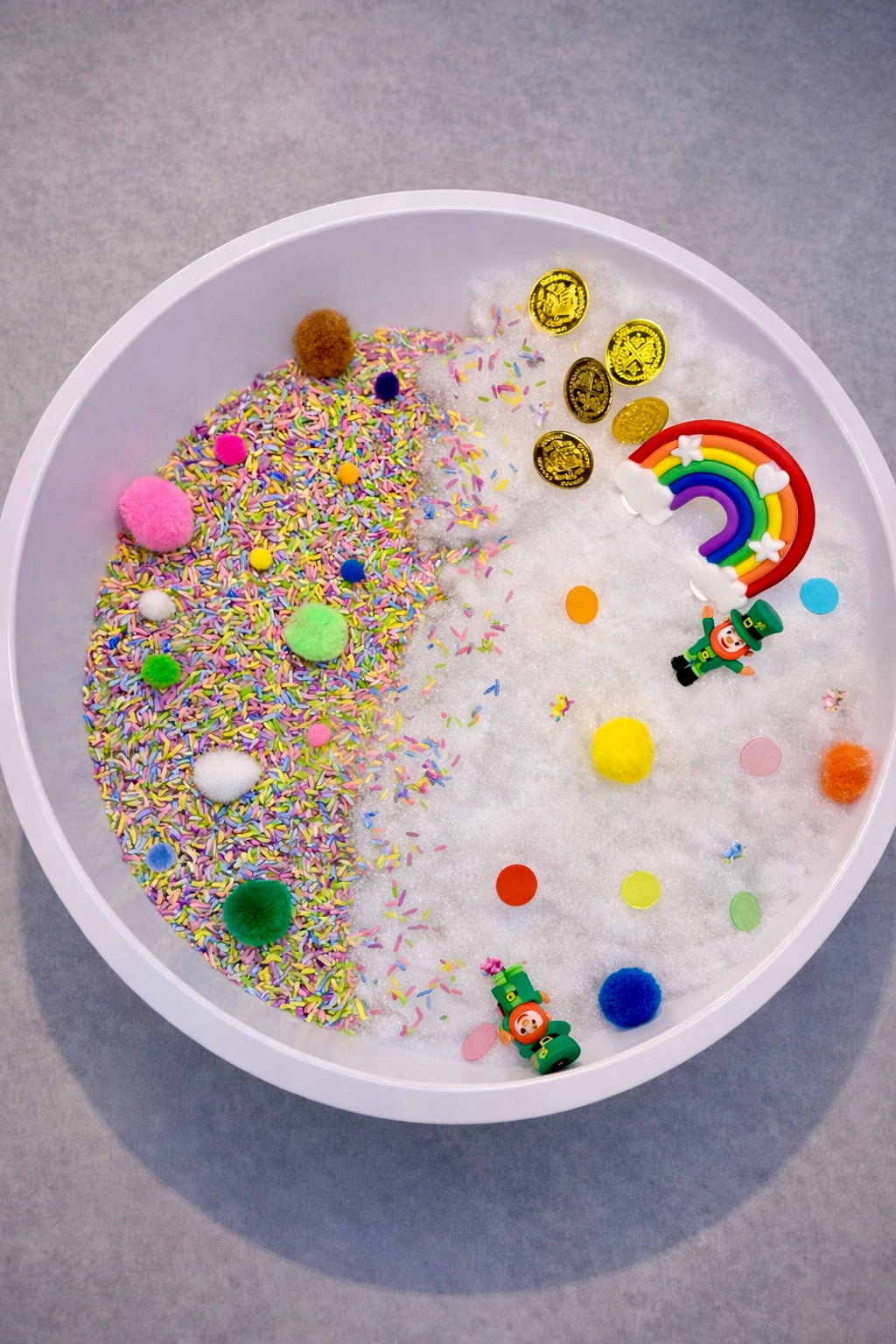 Somewhere Over The Rainbow Sensory Tray 🌈