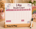 Personalised Unicorn Reward Chart | Reusable Behaviour & Routine Chart