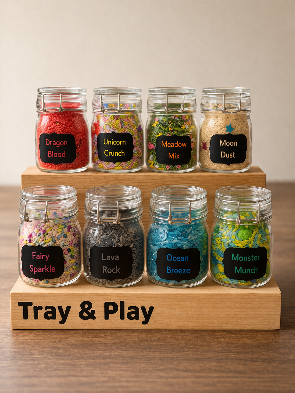 Dragon Blood Sensory Play Jar | 150ml Glass Sensory Mix