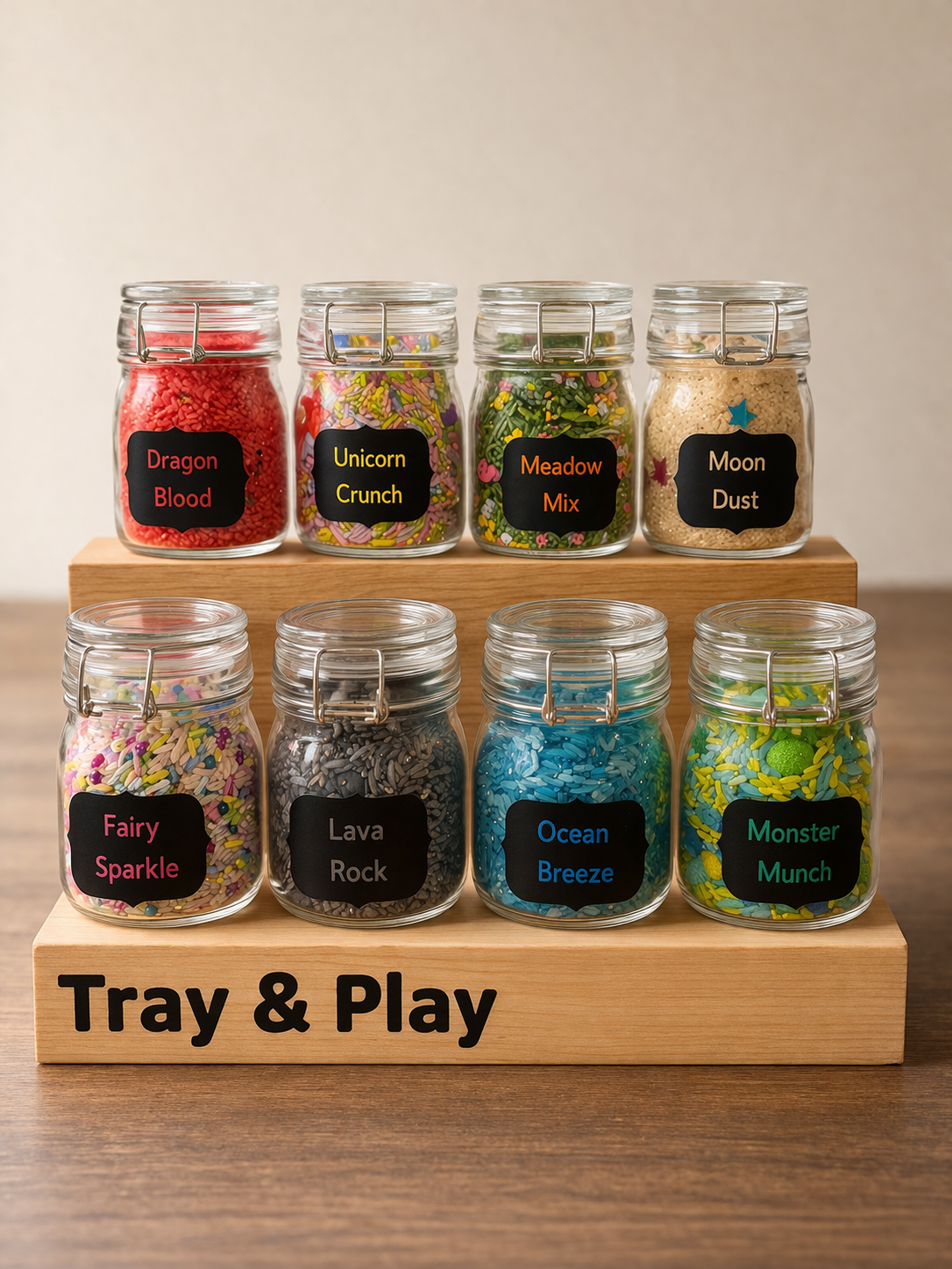 Dragon Blood Sensory Play Jar | 150ml Glass Sensory Mix