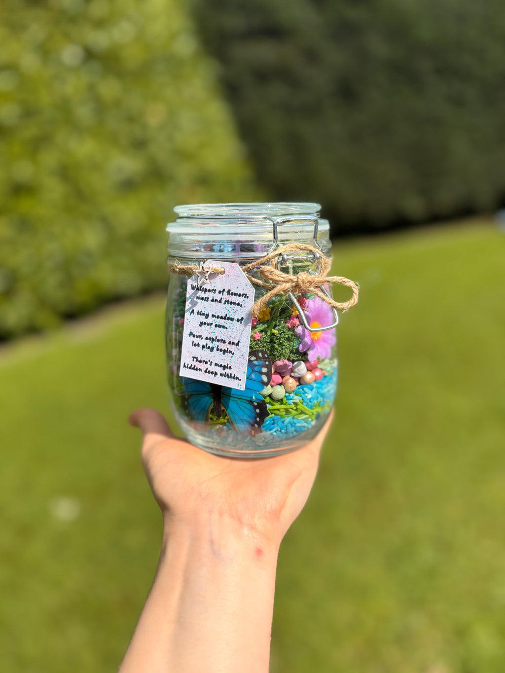 Meadow Sensory Play Jar | Nature Inspired Pour & Play Sensory Kit