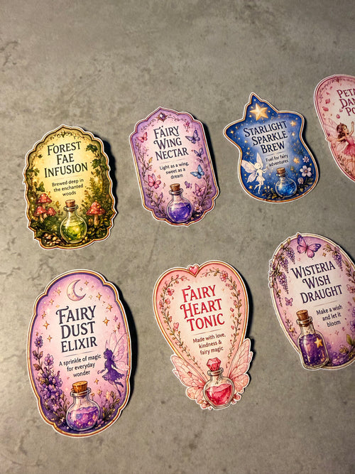 Fairy Potion Stickers | Fairy Garden Labels