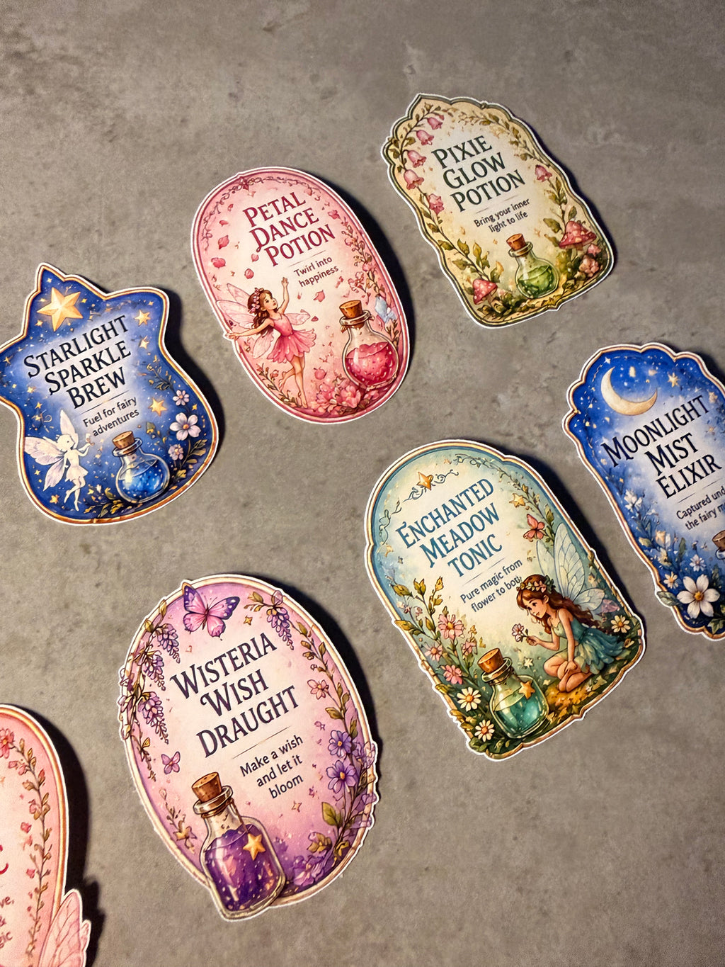 Fairy Potion Stickers | Fairy Garden Labels