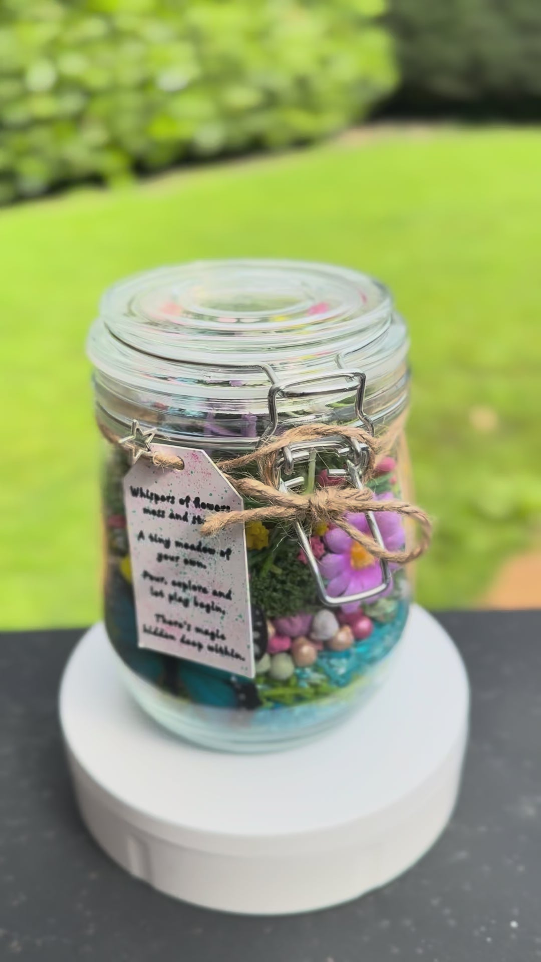 Meadow Sensory Play Jar | Nature Inspired Pour & Play Sensory Kit